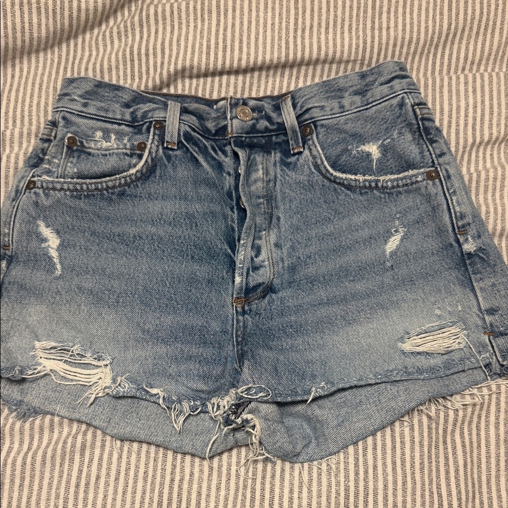 AGOLDE Parker Denim Shorts
